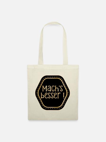 Mach's besser - Stoffbeutel - Natur