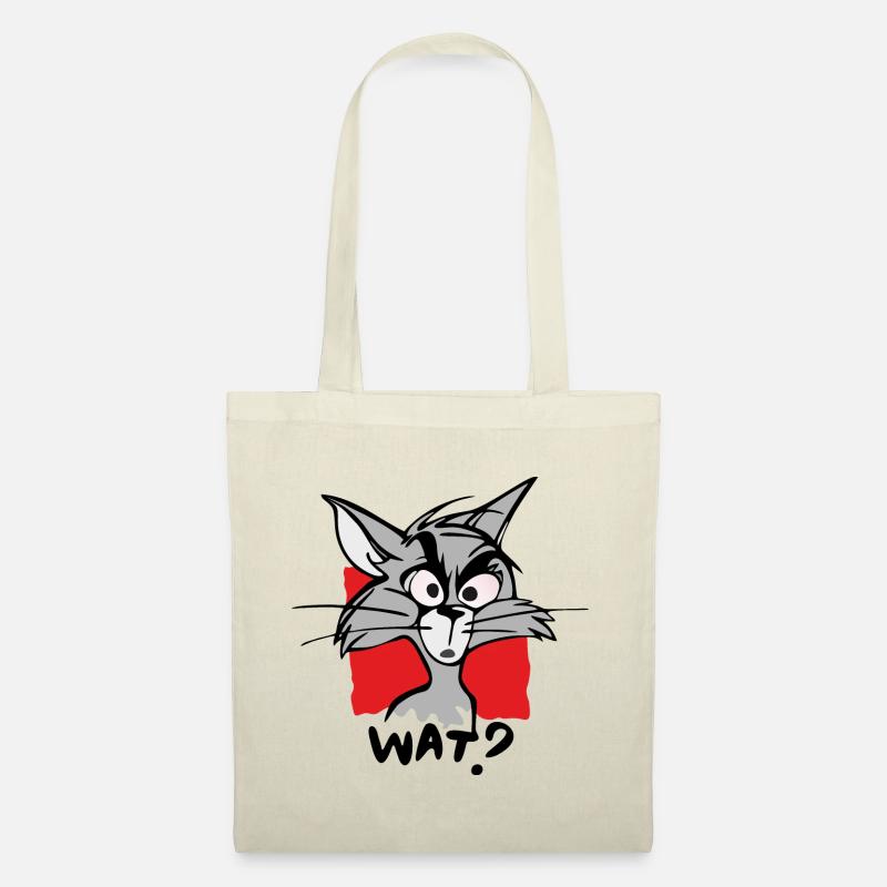 Katze WAS? - Stoffbeutel - Natur
