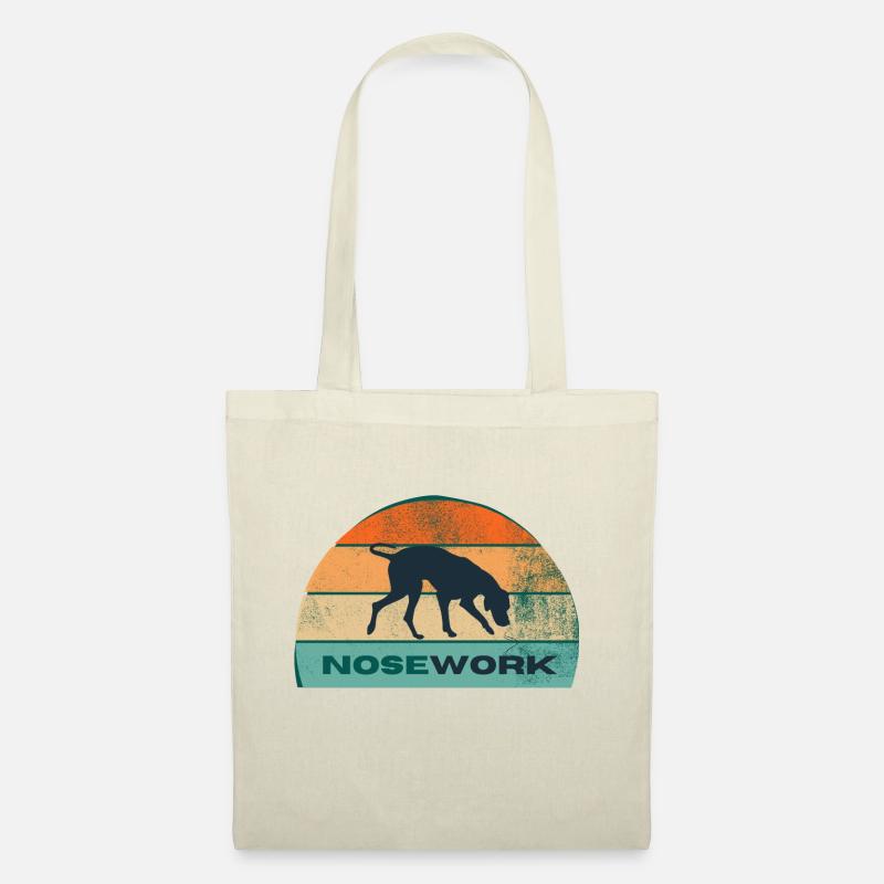Ich trainiere NOSEWORK - Sonne - Stoffbeutel - Natur