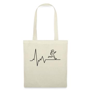 Coureur de battements de cœur - Sac en tissu - nature - Devant
