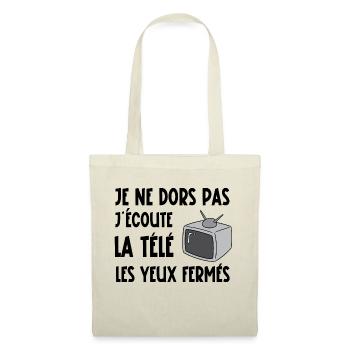 je ne dors pas - Sac en tissu - nature - Devant