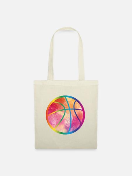 Basketball Aquarell - Stoffbeutel - Natur