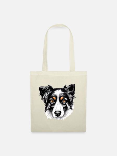 Australian Shepherd - Stoffbeutel - Natur