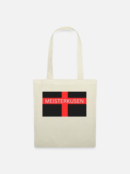 Meisterkusen Kreuz Leverkusen Deutscher Meister - Stoffbeutel - Natur