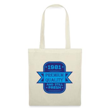 Vintage 1981 - Stoffbeutel - Natur - Vorne