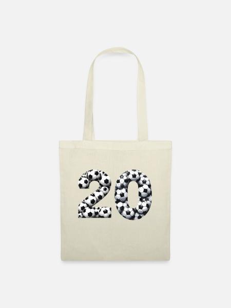 20 20. Geburtstag - Stoffbeutel - Natur