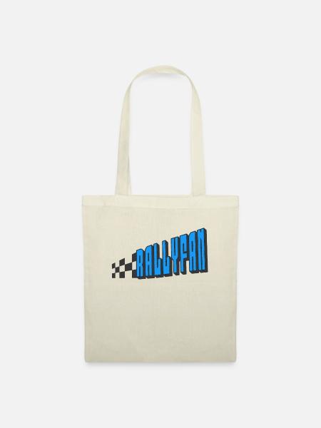 Rallyfan blau schwarz - Stoffbeutel - Natur