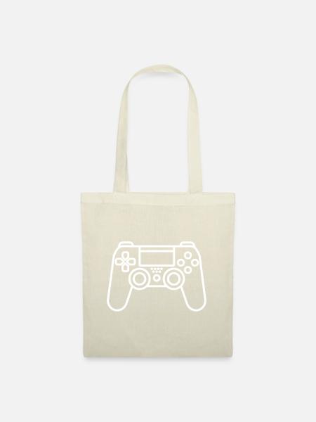 Gamepad, Joystick, Gamepad - Stoffbeutel - Natur