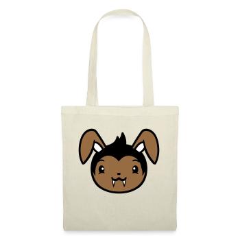 Lapin Vampire Sharp Longues Dents Halloween Costume - Sac en tissu - nature - Devant