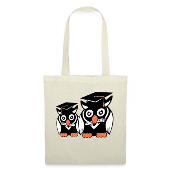 2 Owls Graduation College Abitur Student Team - Tote Bag - nature - Front
