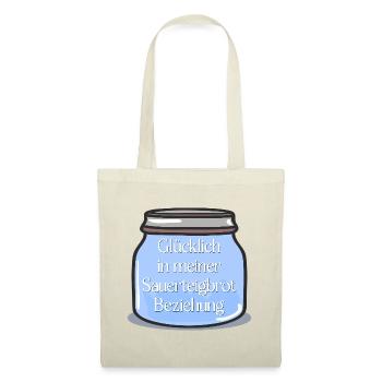 SAUERTEIG BROT BACKEN BEZIEHUNG - Stoffbeutel - Natur - Vorne