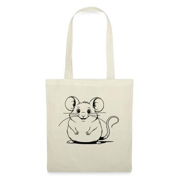 Chubby mouse as vector graphic - Tote Bag - nature - Front
