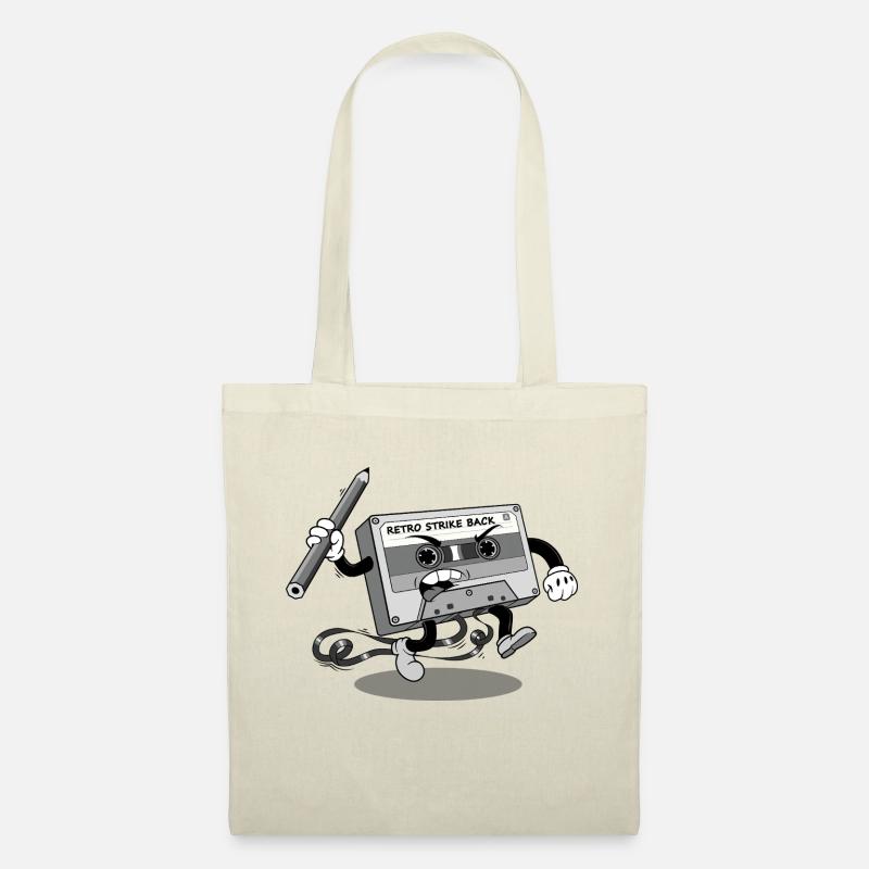 Retro Strike Back K7 - Stoffbeutel - Natur