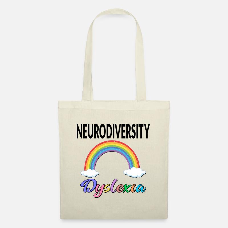 RAINBOW INCLUSION NEURODIVERSITY DYSLEXIA - Stoffbeutel - Natur