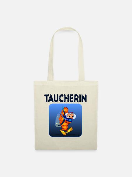 TAUCHEN TAUCHERIN HAMBURG FRANZBRÖTCHEN - Stoffbeutel - Natur