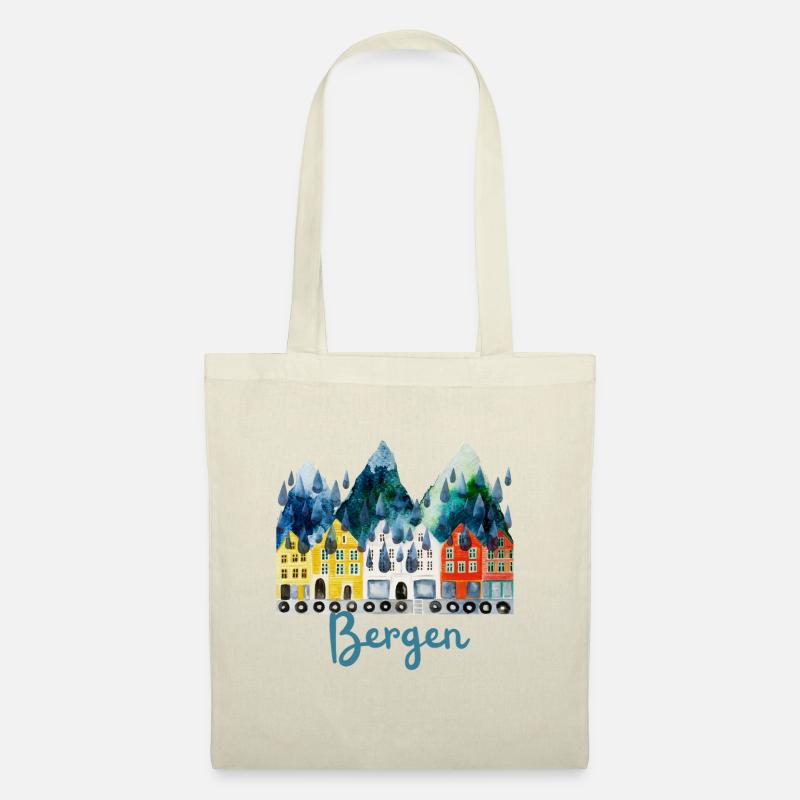 Bergen Souvenir - Stoffbeutel - Natur