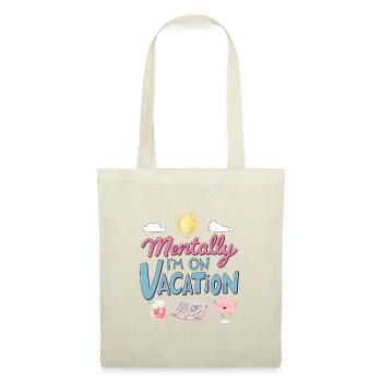 Mentally Somewhere Else Retro Design - Stoffbeutel - Natur - Vorne