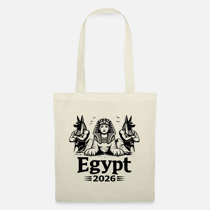 Sphinx Kleopatra Anubis Egypt 2026 Mystik - Stoffbeutel - Natur