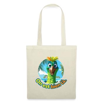 Oiseau cartoon estival humour soleil - Sac en tissu - nature - Devant