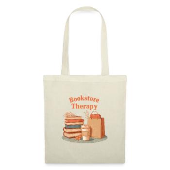 Bookstore Therapy Reading Books Retro - Tote Bag - nature - Front
