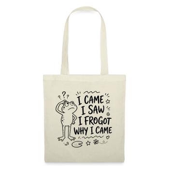 Frosch - I came I saw I frogot why I came - Stoffbeutel - Natur - Vorne