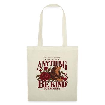 Be Kind To Animals Dachshund - Stoffbeutel - Natur - Vorne