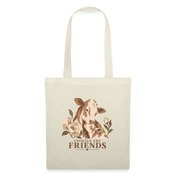 Animals Are Friends Cow & Calf - Stoffbeutel - Natur - Vorne