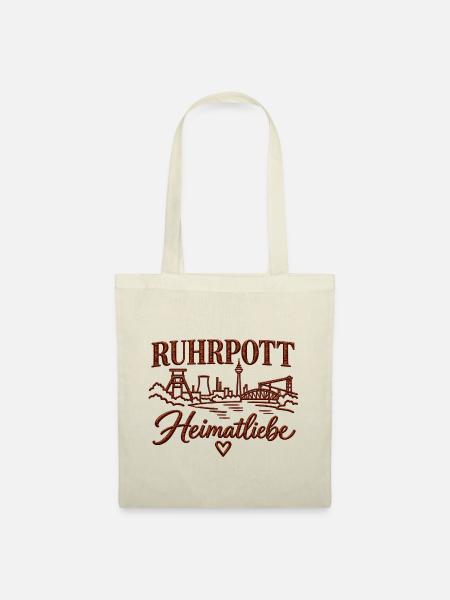 Ruhrpott Heimatliebe Industriekultur - Stoffbeutel - Natur