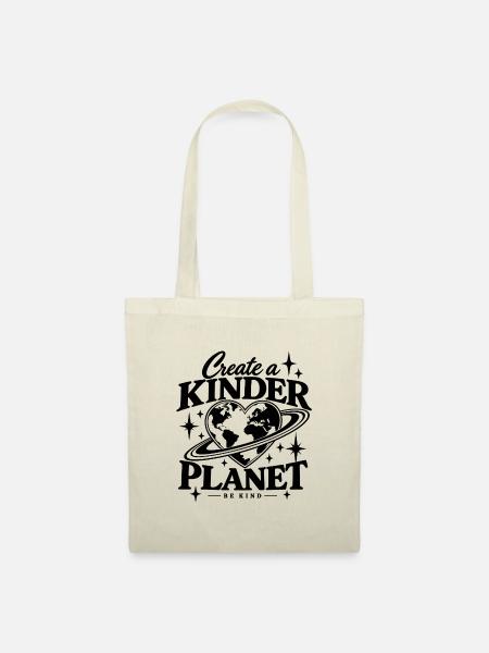 Create A Kinder Planet - Stoffbeutel - Natur