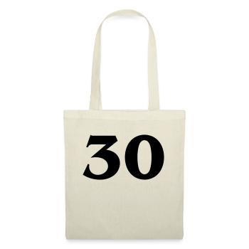 Zahl 30 - Tote Bag - nature - Front