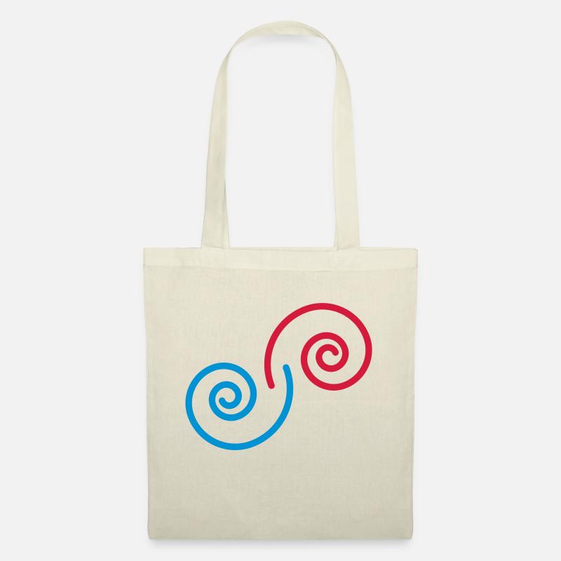 spiralen_2c - Stoffbeutel - Natur
