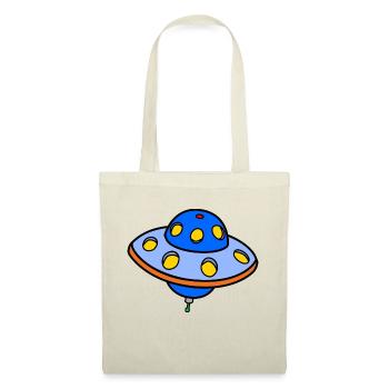 Soucoupe volante Alien - Sac en tissu - nature - Devant