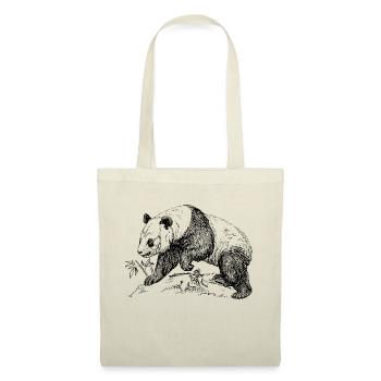 ours panda - Sac en tissu - nature - Devant