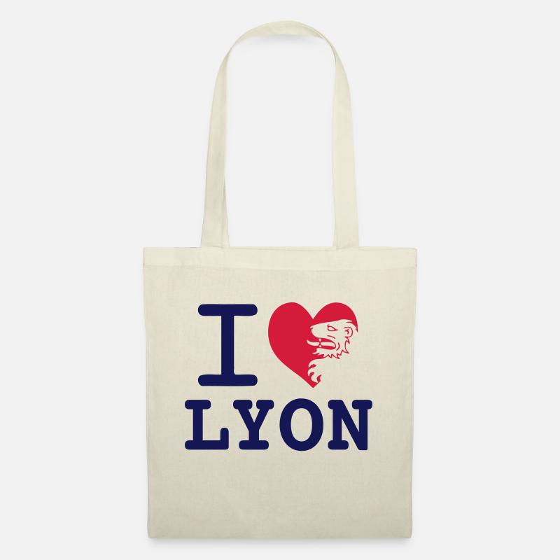 Ich liebe Lyon - Stoffbeutel - Natur