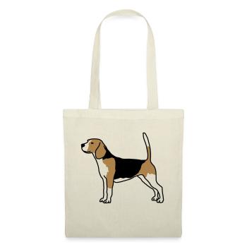 Pour les amoureux des chiens: Beagle - Sac en tissu - nature - Devant