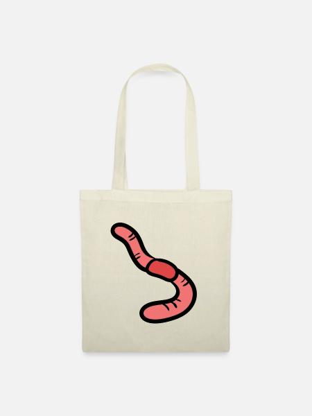 Regenwurm - Earthworm - Stoffbeutel - Natur
