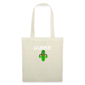 Gurke lustige Gurke - Stoffbeutel - Natur - Vorne