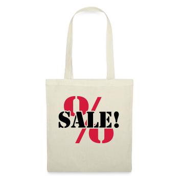 For sale sale reduced percentages - Tote Bag - nature - Front
