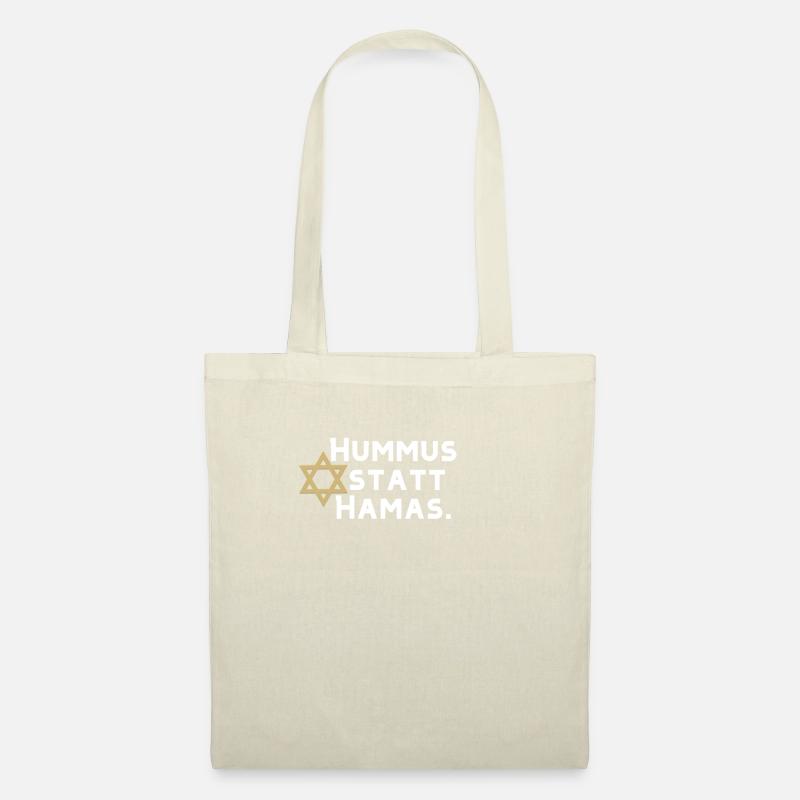 Hummus statt Hamas. - Sac en tissu - nature