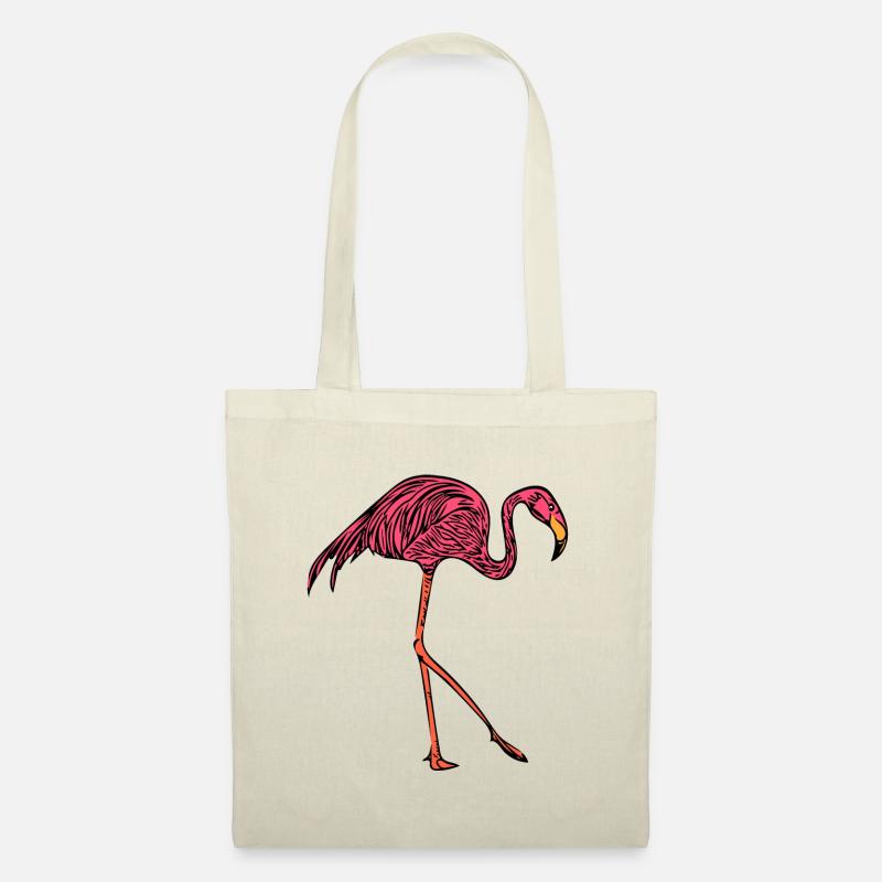 Flamingo - Stoffbeutel - Natur