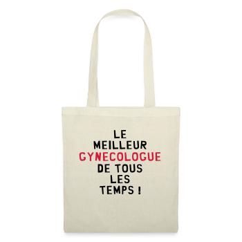 Gynéco / Gynecologue / Médecin / Gynécologie - Sac en tissu - nature - Devant