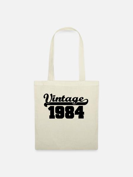 vintage 1984 - Stoffbeutel - Natur