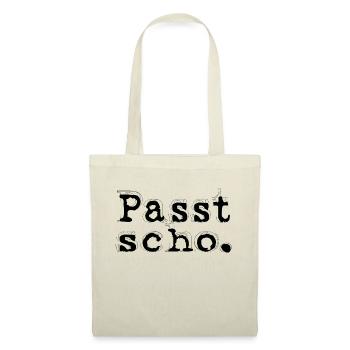Passt scho Geschenk Spass wiese lustig - Stoffbeutel - Natur - Vorne