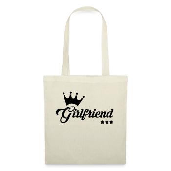 Love Lover Girlfriend Liebling Heart Schatz - Tote Bag - nature - Front