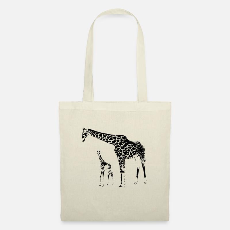 Giraffen - Stoffbeutel - Natur