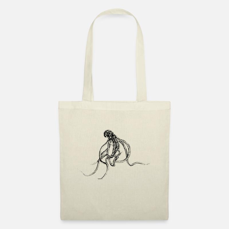 Octopus - Stoffbeutel - Natur