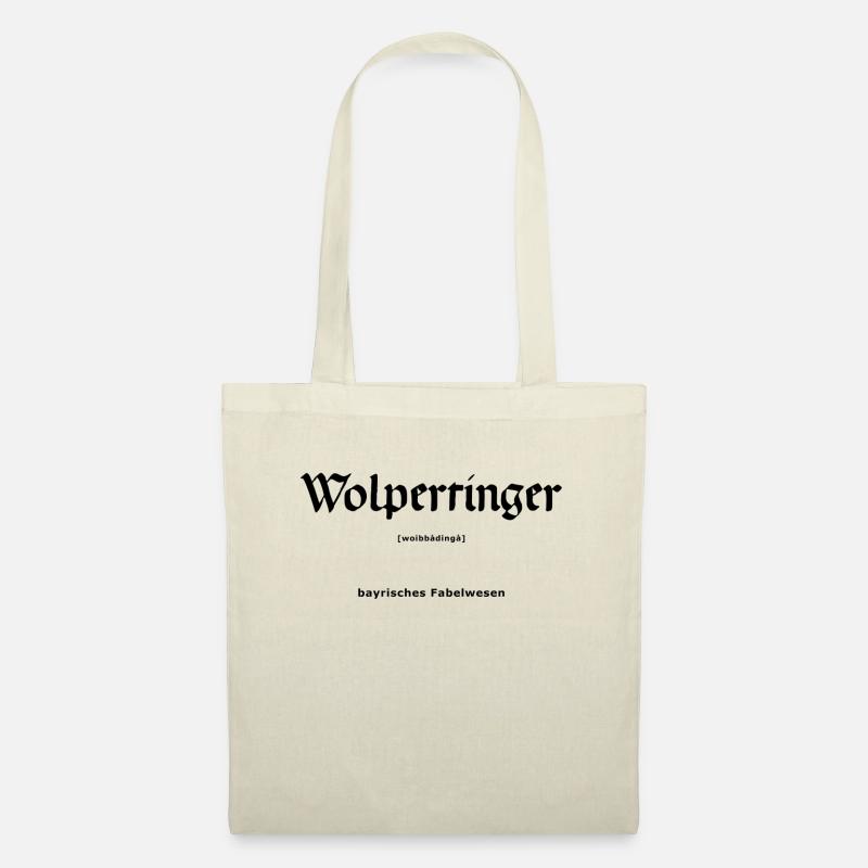 Wolpertinger black - Stoffbeutel - Natur