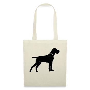 Pointeur à poil dur allemand - Sac en tissu - nature - Devant