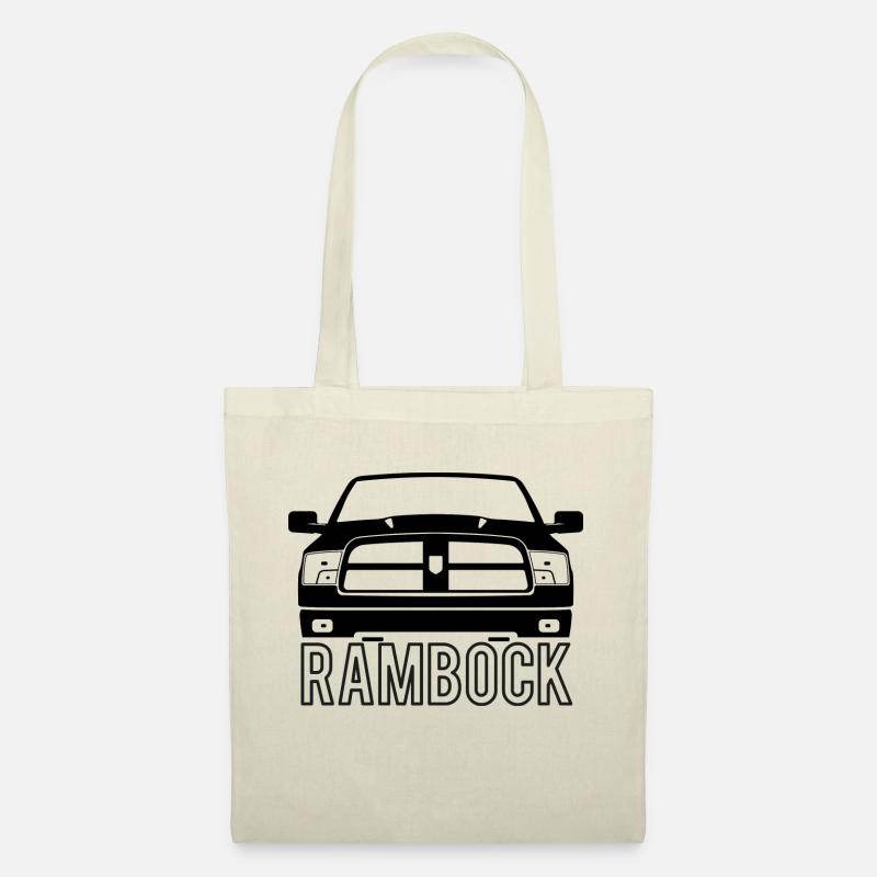 Rambock Auto SUV Ram Pickup V8 Ami Hemi Diesel - Stoffbeutel - Natur