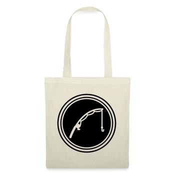 Icône de pêche à la canne à pêche - Sac en tissu - nature - Devant